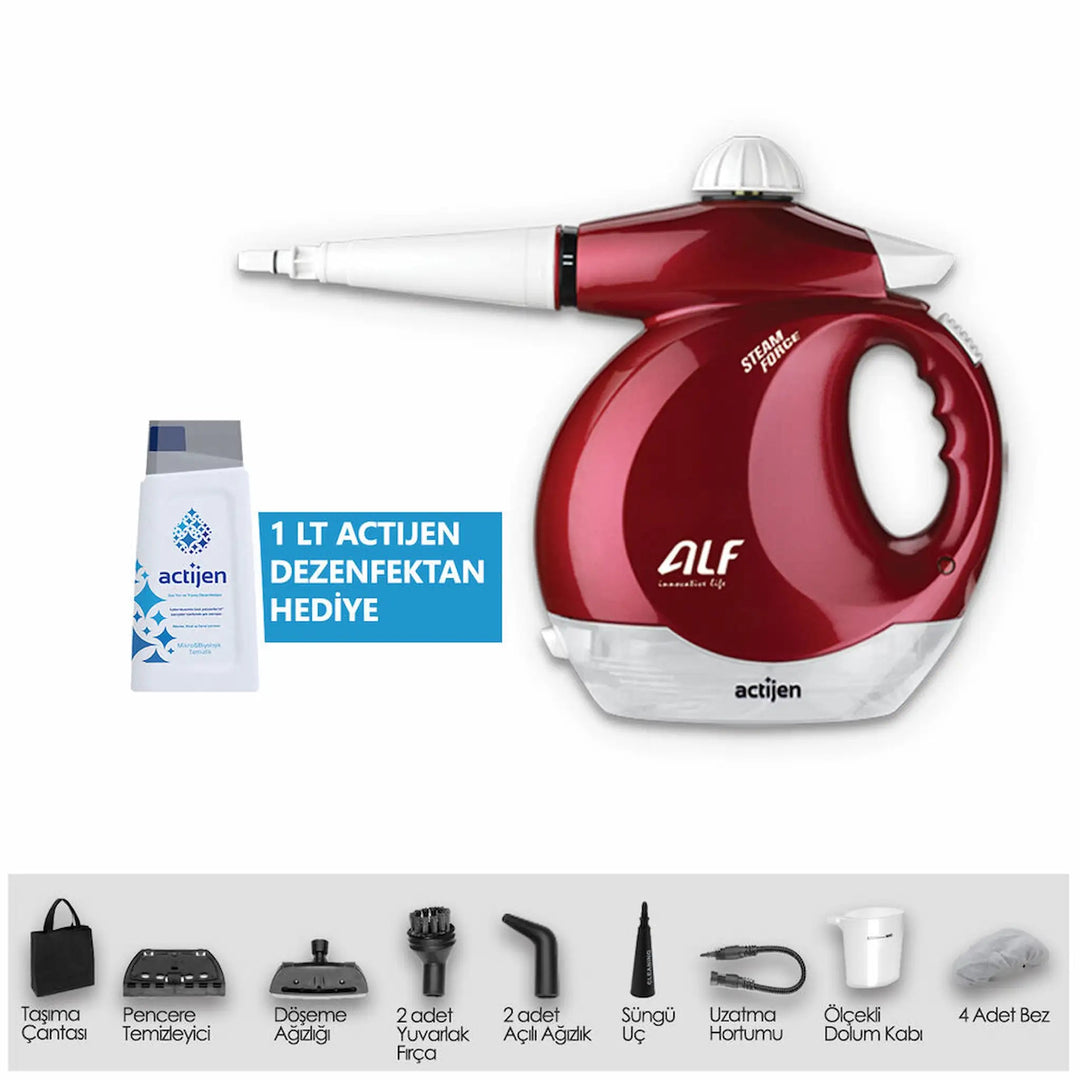 ALF HANDY BT-121 1200 W Buharlı Temizleyici - 1 lt Actijen Dezenfektan Hediye, Sınırlı Süre İndirimYesa Home