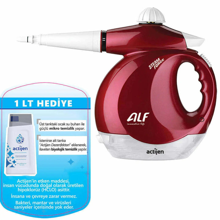 ALF HANDY BT-121 1200 W Buharlı Temizleyici - 1 lt Actijen Dezenfektan Hediye, Sınırlı Süre İndirimYesa Home