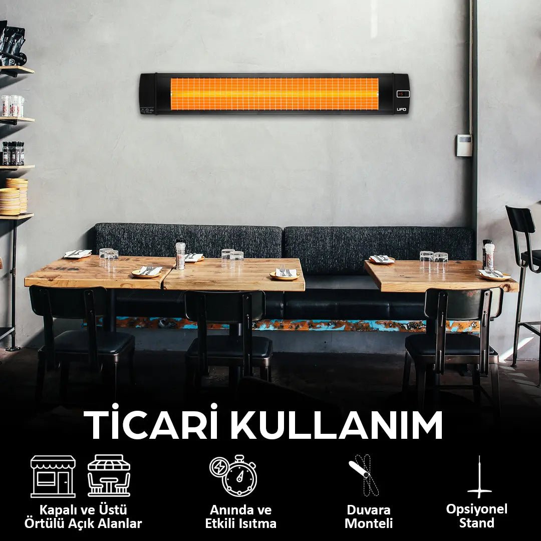 UFO Black Line 3000 W Uzaktan Kumandalı IsıtıcıYesa Home