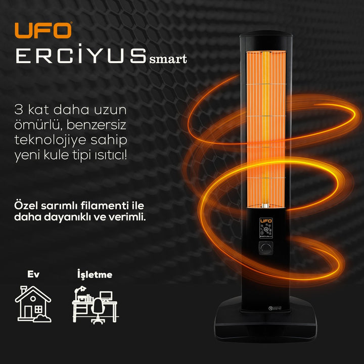 UFO Erciyus Smart 2300 W Mobil Uyumlu Kule Tipi IsıtıcıYesa Home