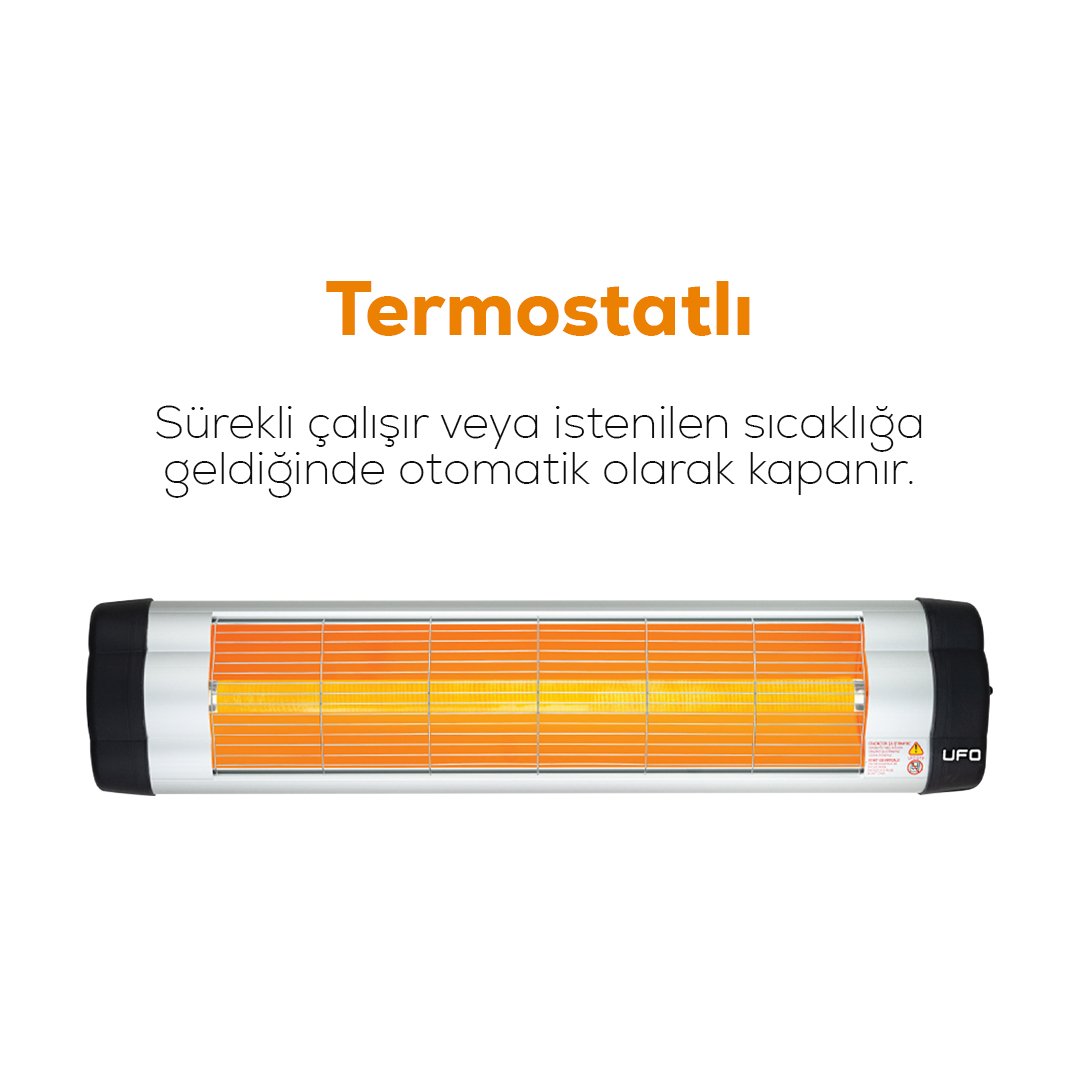 UFO S/2900 W Duvar Tipi Isıtıcı - TermostatlıYesa Home